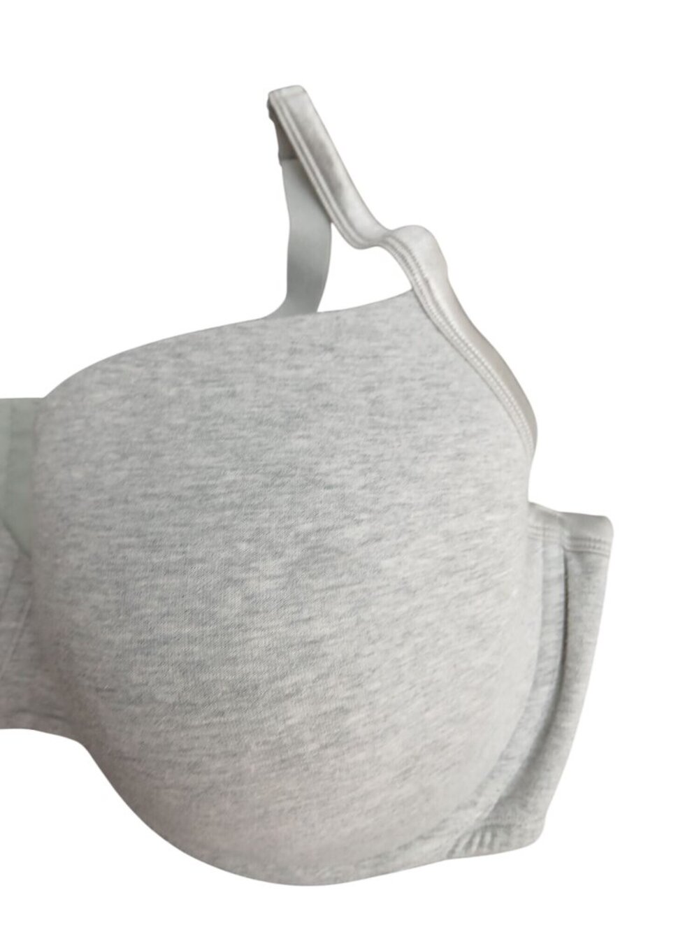 Cacique Light Gray Full Coverage Bra 46DDD Cotton Blend Adjustable Underwire - Picture 9 of 9